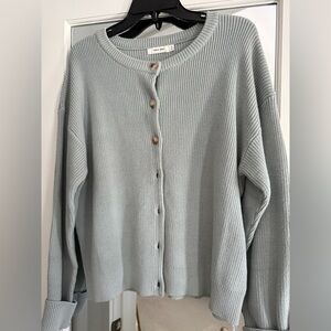 Mod Ref Round Neck Knit Button Cardigan